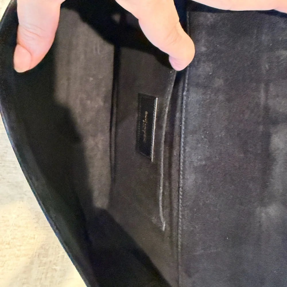 Yves Saint Laurent Black Leather Clutch - Picture 9 of 10